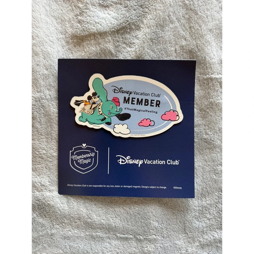 Disney Vacation Club Member Mickey Pluto Dumbo Magnet DVC Membership - B823